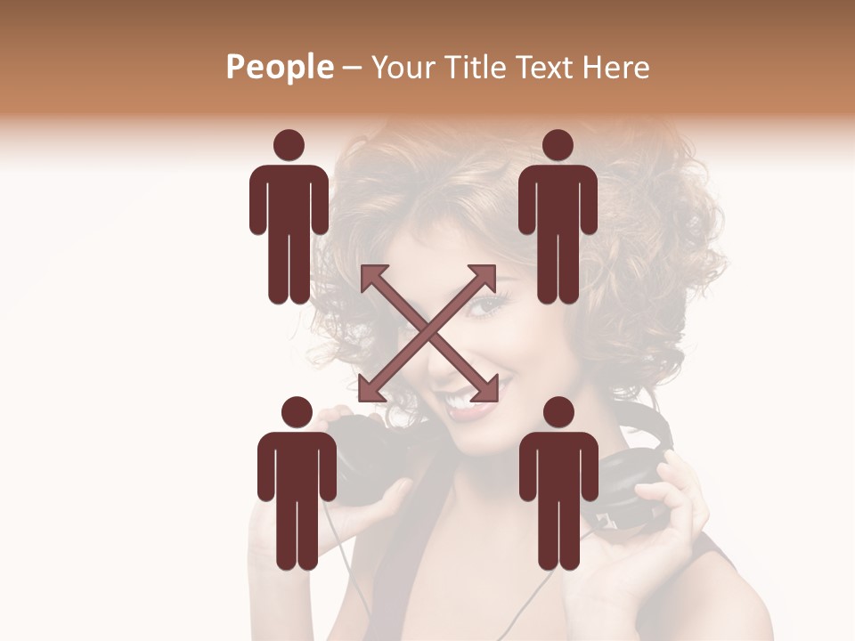 Romantic Headphone  PowerPoint Template