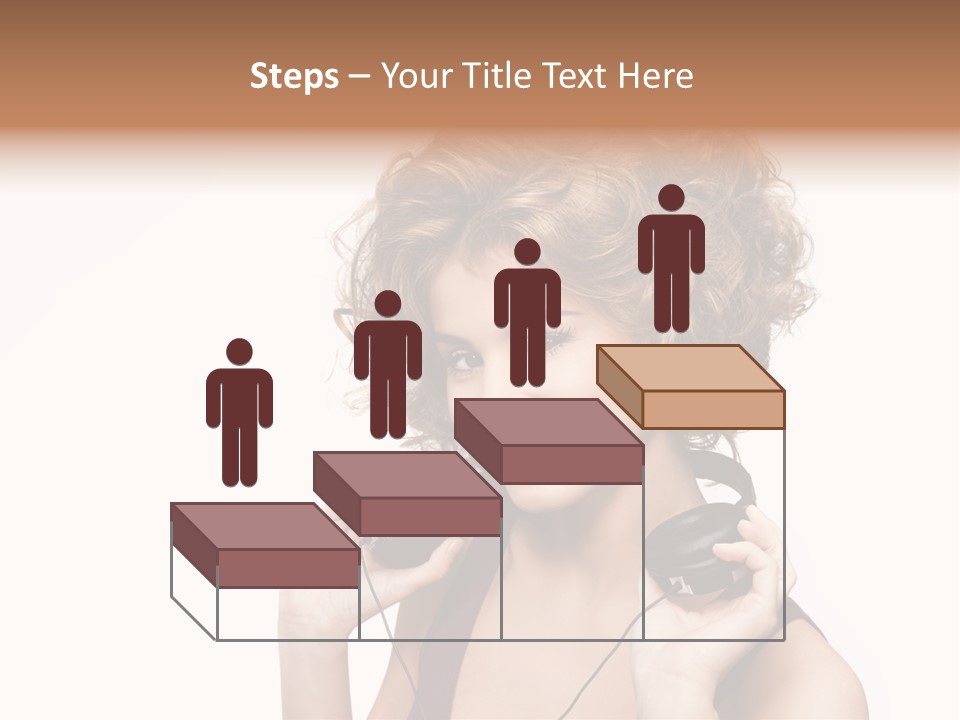 Romantic Headphone  PowerPoint Template