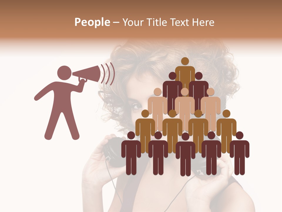 Romantic Headphone  PowerPoint Template