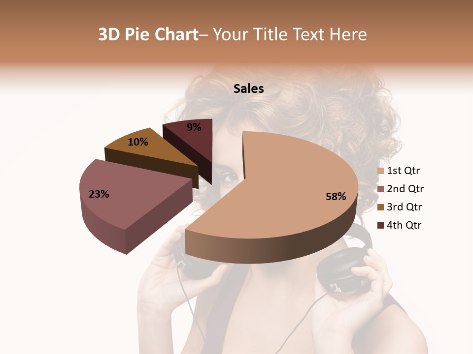 Romantic Headphone  PowerPoint Template