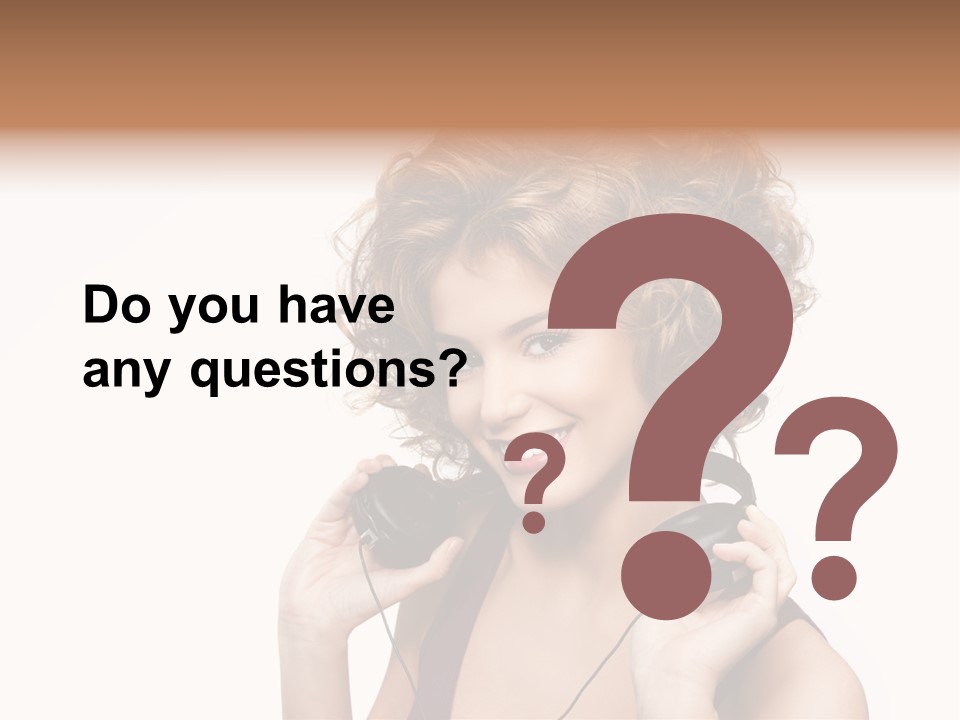 Romantic Headphone  PowerPoint Template