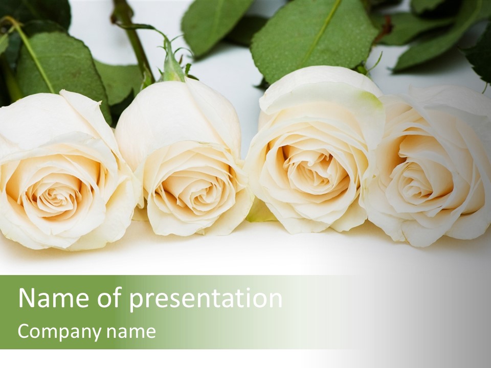 Valentine Floral Blooming PowerPoint Template