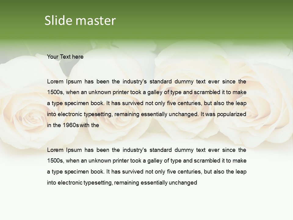 Valentine Floral Blooming PowerPoint Template