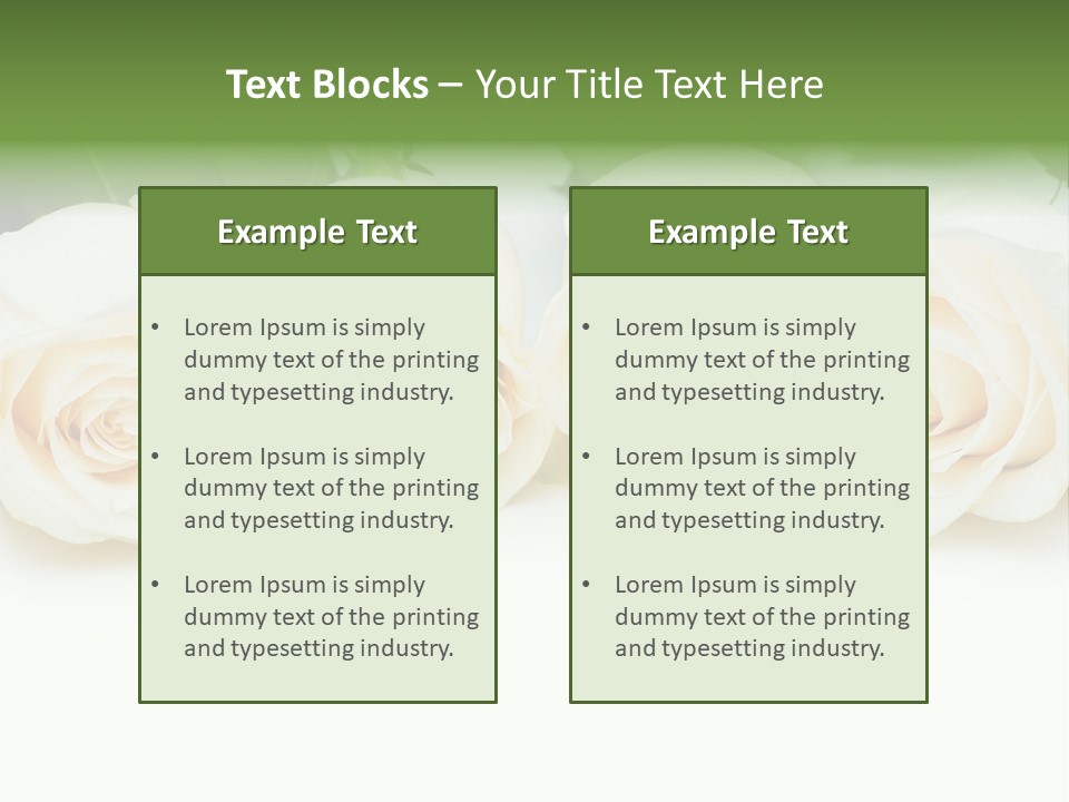 Valentine Floral Blooming PowerPoint Template