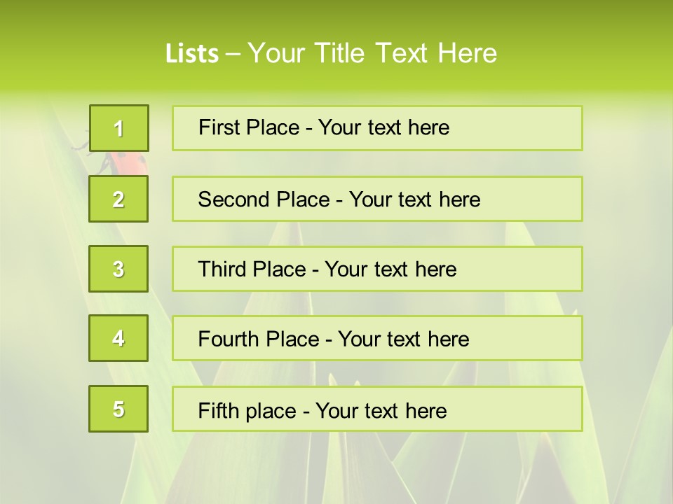 Garden Fresh Lawn PowerPoint Template