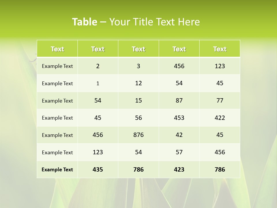Garden Fresh Lawn PowerPoint Template