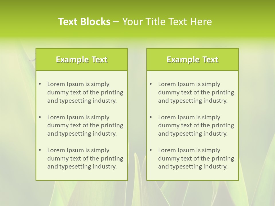 Garden Fresh Lawn PowerPoint Template