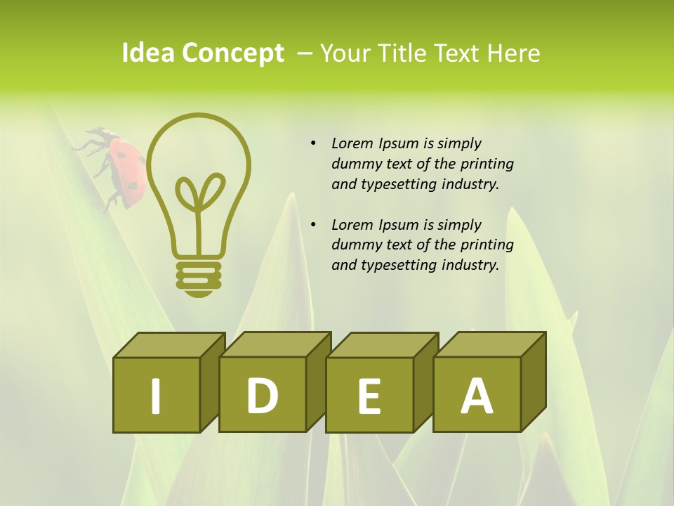 Garden Fresh Lawn PowerPoint Template