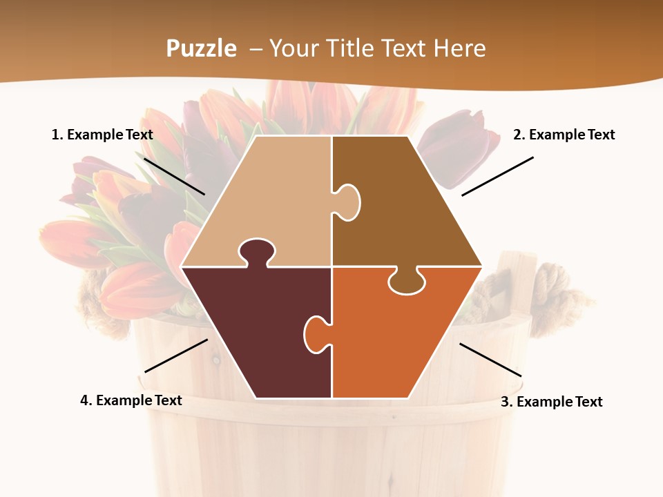 Orange Sauna Bucket PowerPoint Template