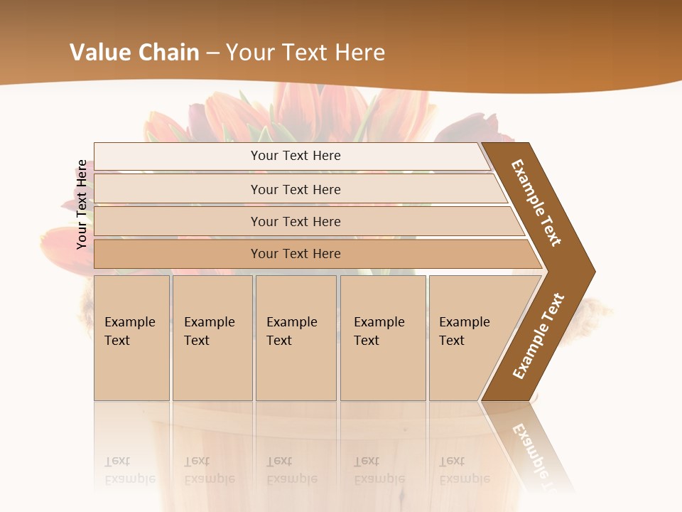 Orange Sauna Bucket PowerPoint Template