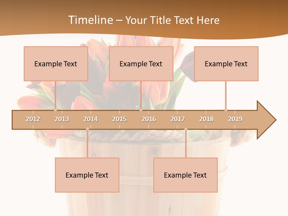 Orange Sauna Bucket PowerPoint Template