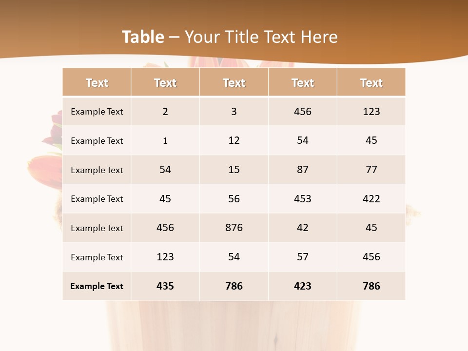 Orange Sauna Bucket PowerPoint Template