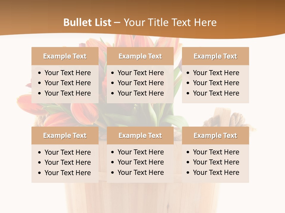 Orange Sauna Bucket PowerPoint Template