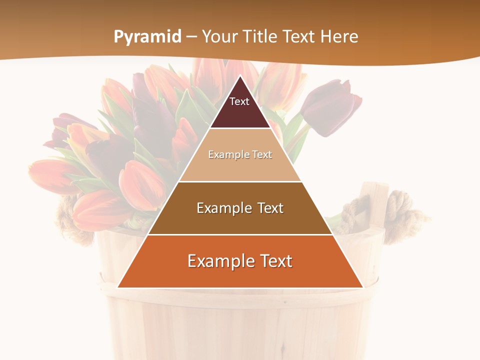 Orange Sauna Bucket PowerPoint Template