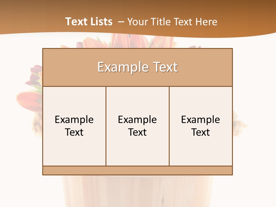 Orange Sauna Bucket PowerPoint Template