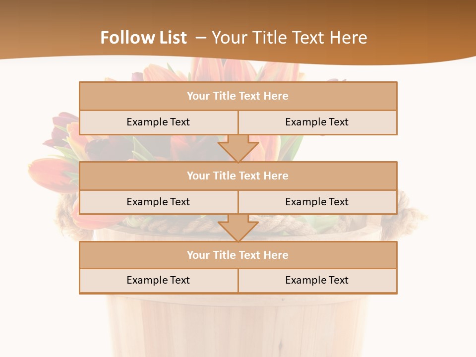 Orange Sauna Bucket PowerPoint Template