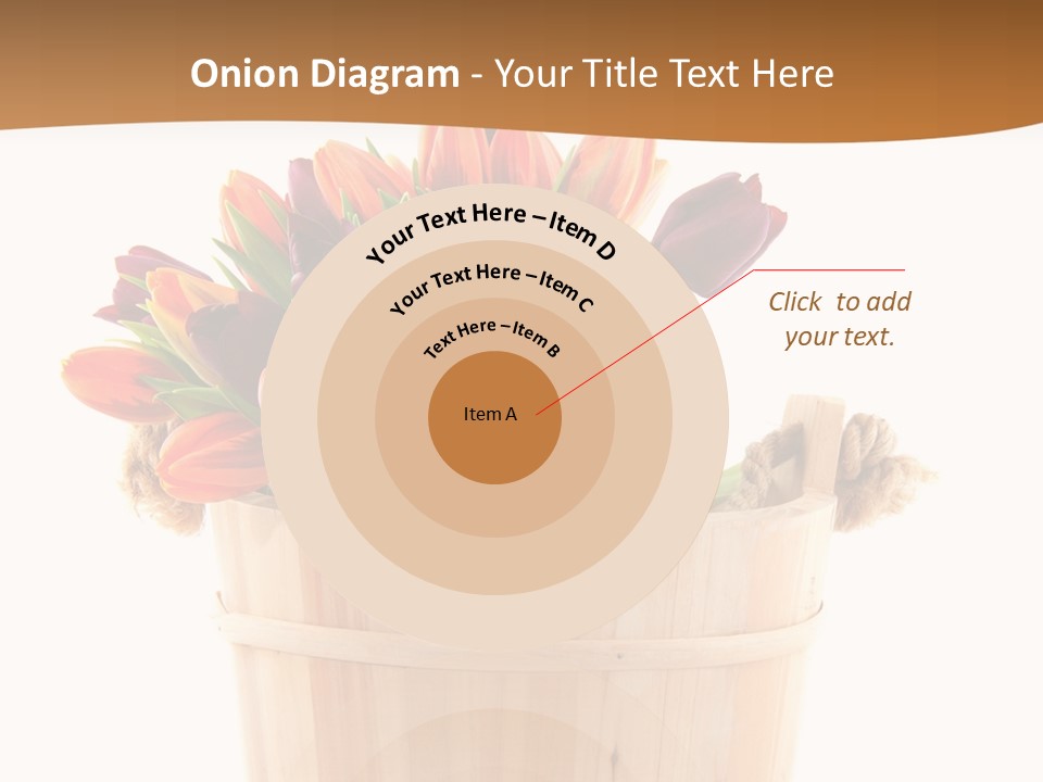 Orange Sauna Bucket PowerPoint Template