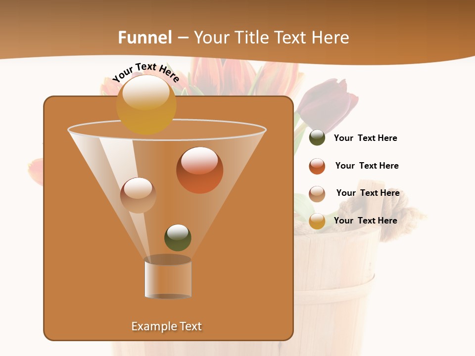 Orange Sauna Bucket PowerPoint Template