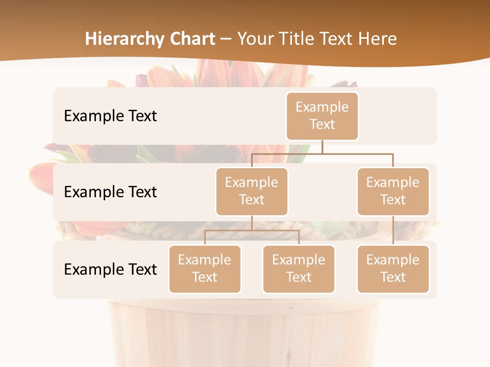 Orange Sauna Bucket PowerPoint Template