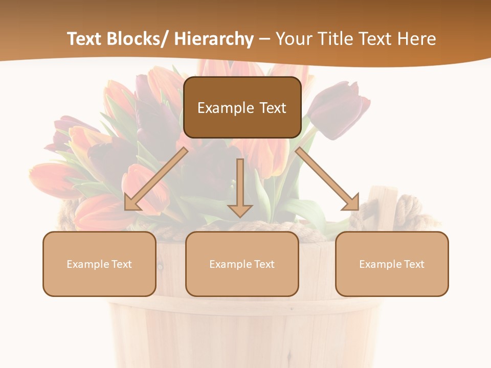 Orange Sauna Bucket PowerPoint Template