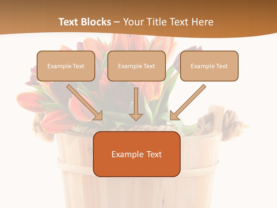 Orange Sauna Bucket PowerPoint Template