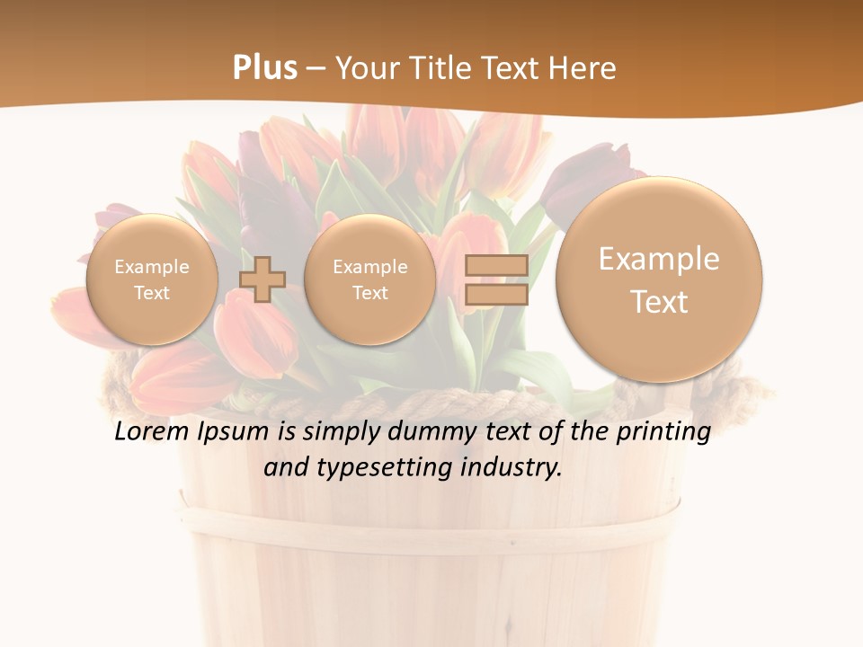 Orange Sauna Bucket PowerPoint Template