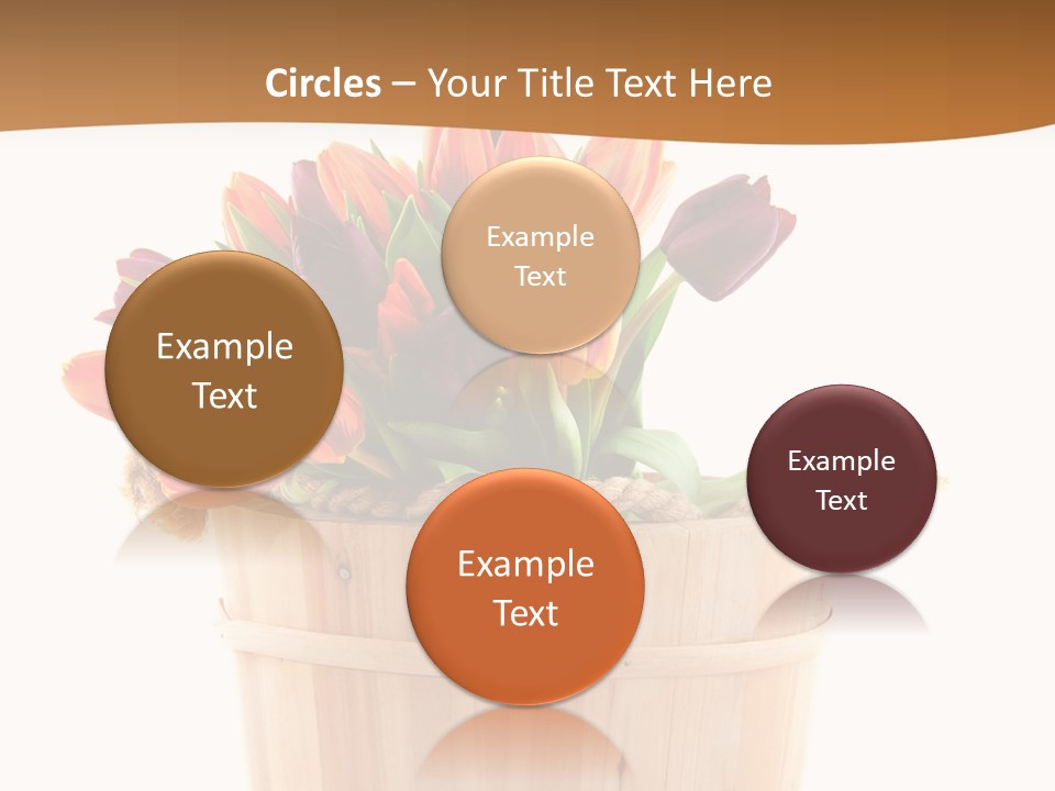 Orange Sauna Bucket PowerPoint Template