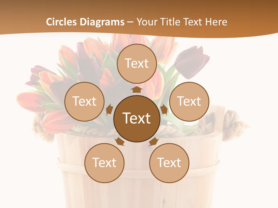 Orange Sauna Bucket PowerPoint Template