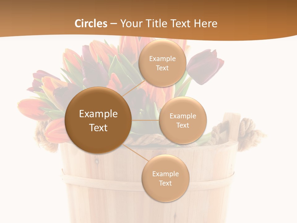 Orange Sauna Bucket PowerPoint Template