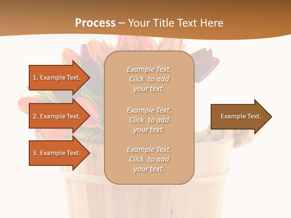 Orange Sauna Bucket PowerPoint Template