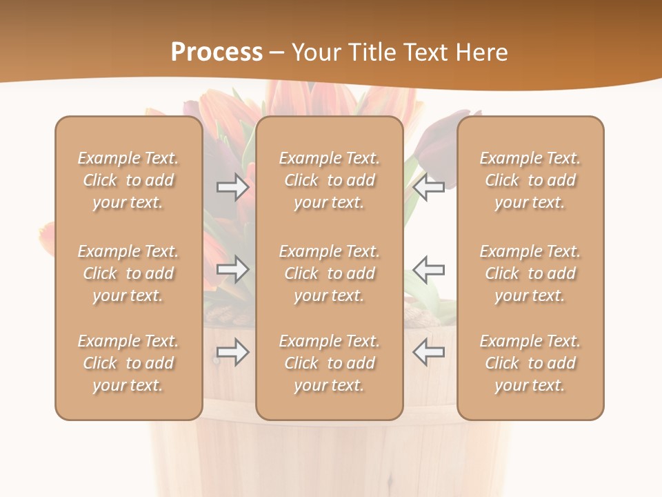 Orange Sauna Bucket PowerPoint Template