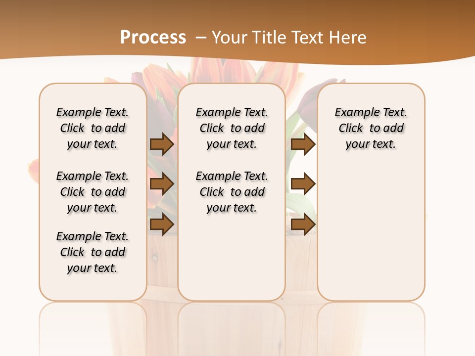 Orange Sauna Bucket PowerPoint Template
