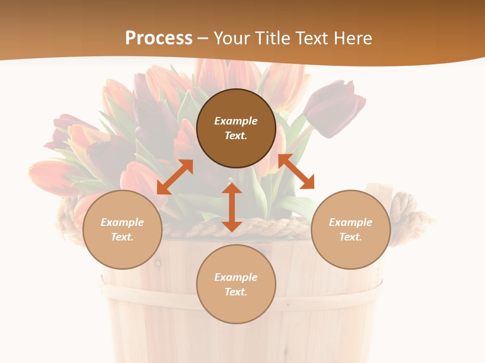 Orange Sauna Bucket PowerPoint Template