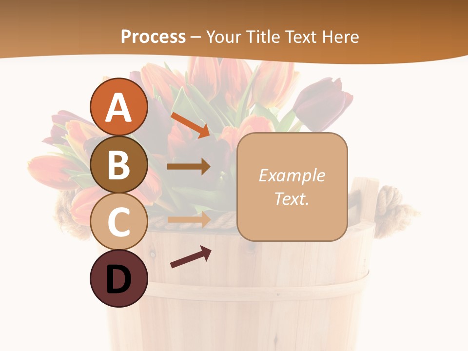 Orange Sauna Bucket PowerPoint Template