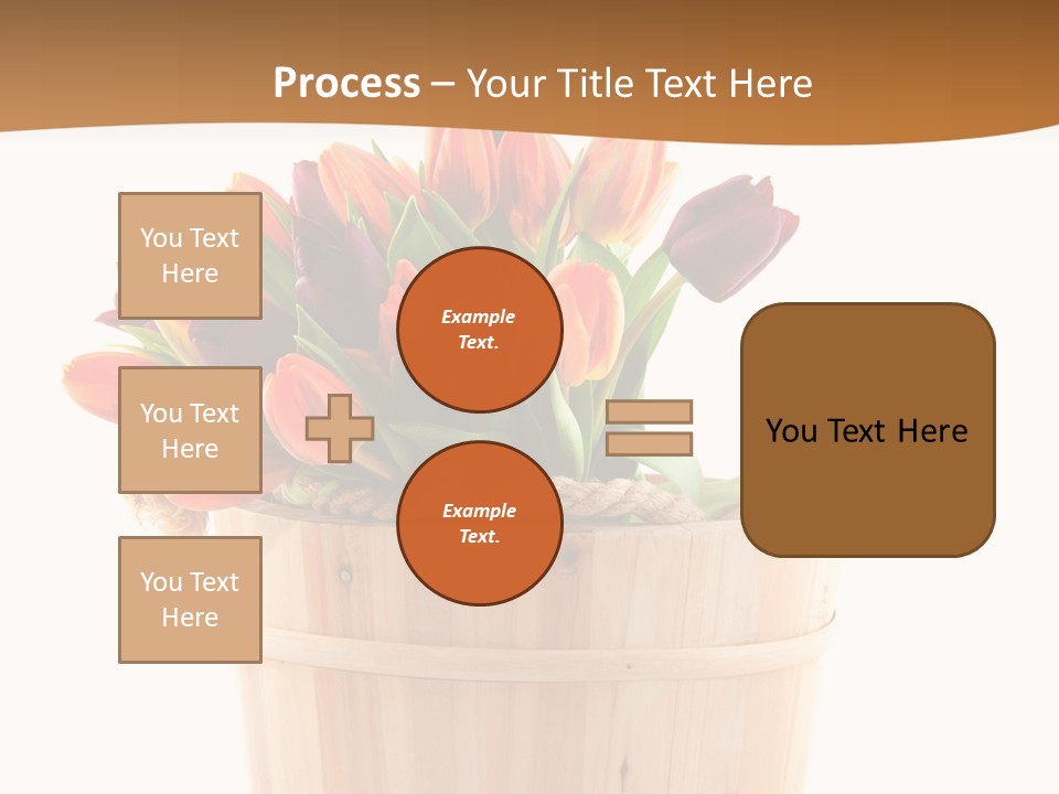 Orange Sauna Bucket PowerPoint Template