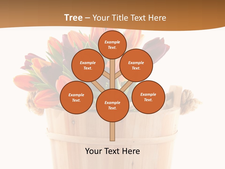 Orange Sauna Bucket PowerPoint Template