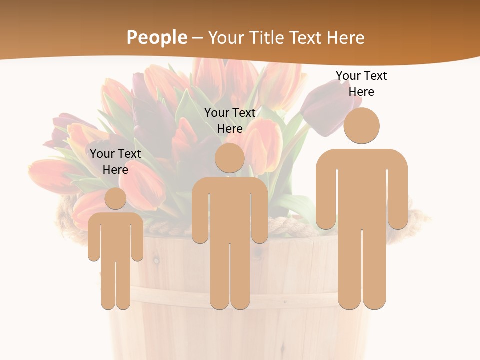 Orange Sauna Bucket PowerPoint Template