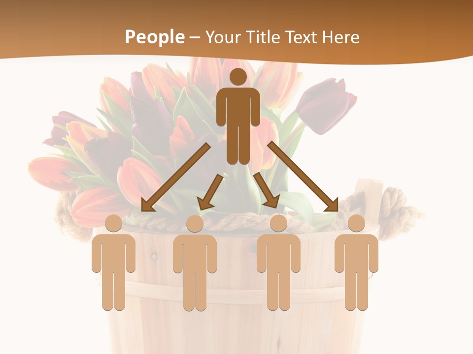 Orange Sauna Bucket PowerPoint Template