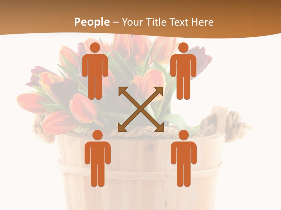 Orange Sauna Bucket PowerPoint Template
