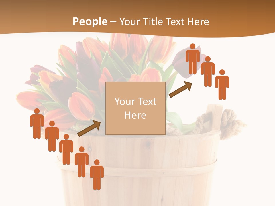 Orange Sauna Bucket PowerPoint Template