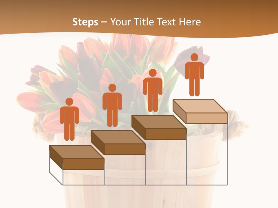 Orange Sauna Bucket PowerPoint Template