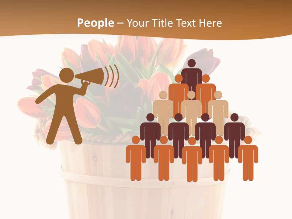 Orange Sauna Bucket PowerPoint Template