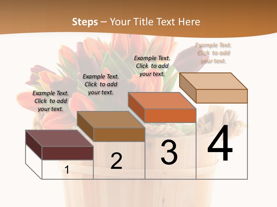 Orange Sauna Bucket PowerPoint Template