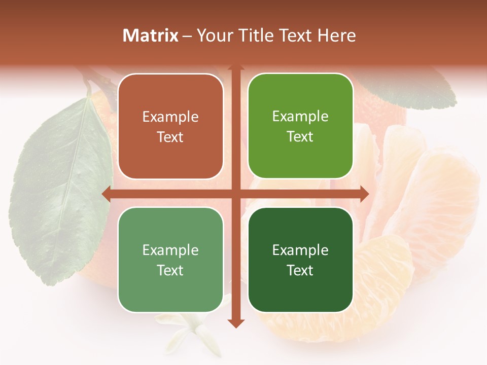 Food Health Leaf PowerPoint Template