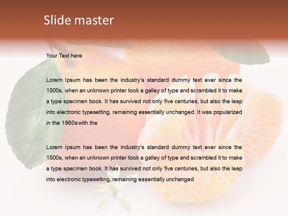 Food Health Leaf PowerPoint Template