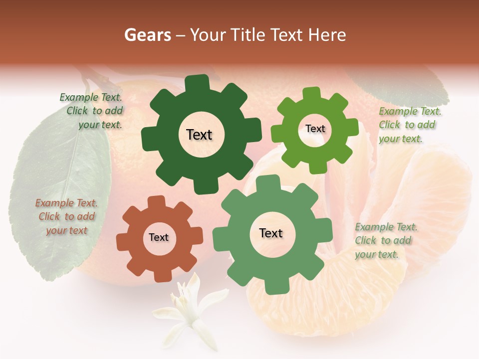 Food Health Leaf PowerPoint Template