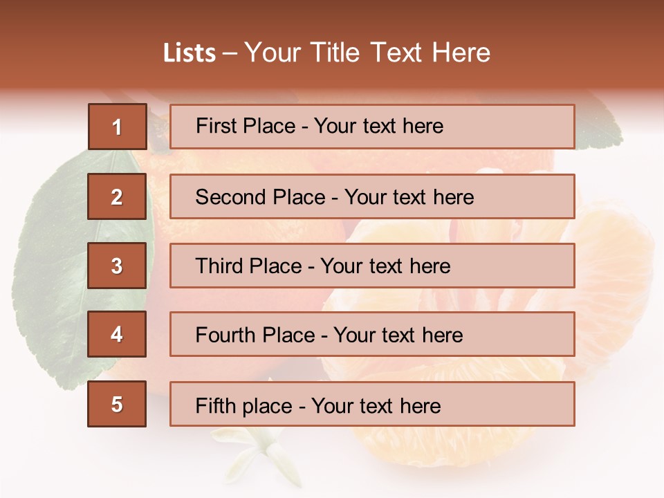 Food Health Leaf PowerPoint Template