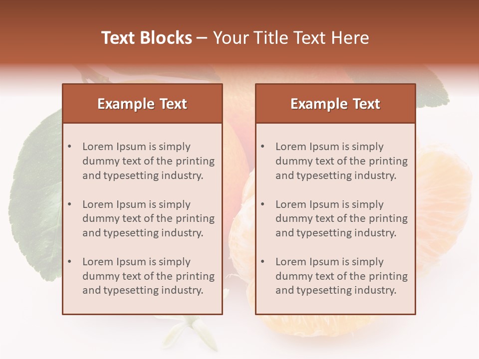 Food Health Leaf PowerPoint Template