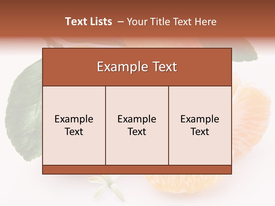 Food Health Leaf PowerPoint Template