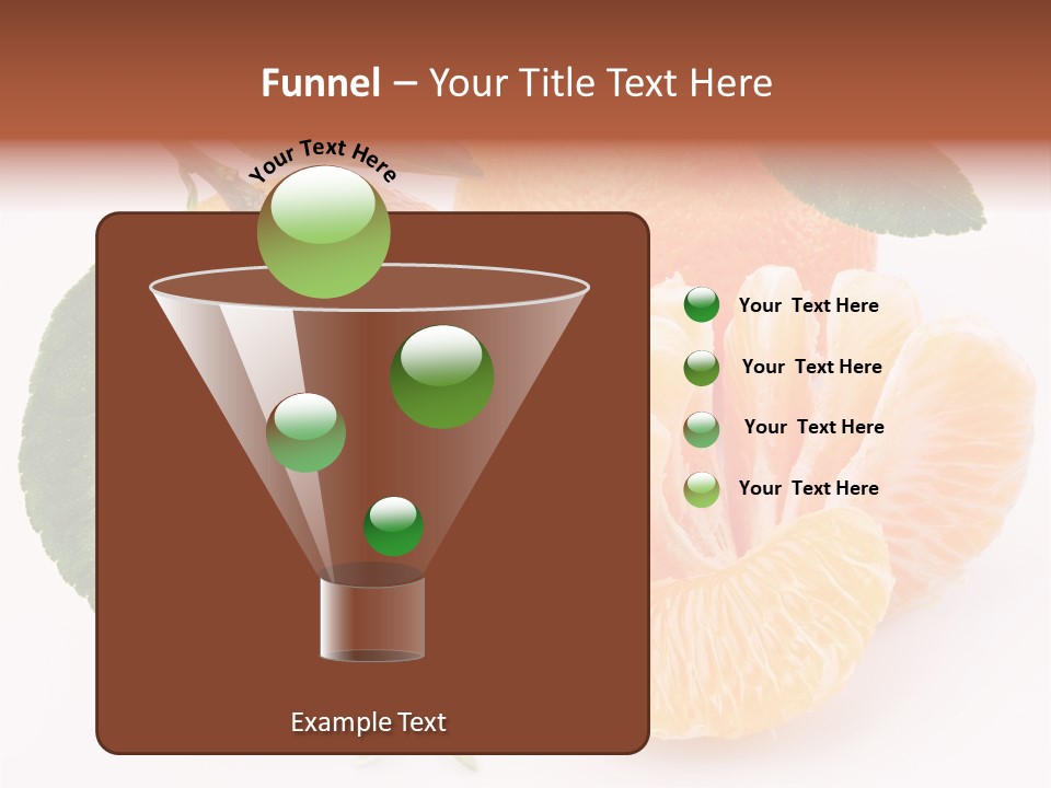 Food Health Leaf PowerPoint Template